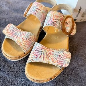 Remonte Jocelyn 53 Multicolored Strappy Sandals NEW in box size 37 (US 6.5 or 7)